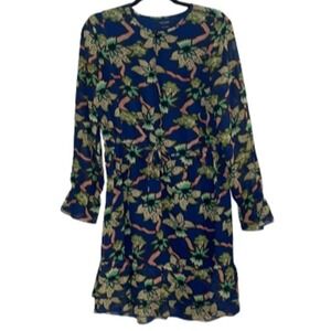 Scotch & Soda Floral‎ Mini Dress Long Sleeve Ruffle Tiered All Over Print Size S